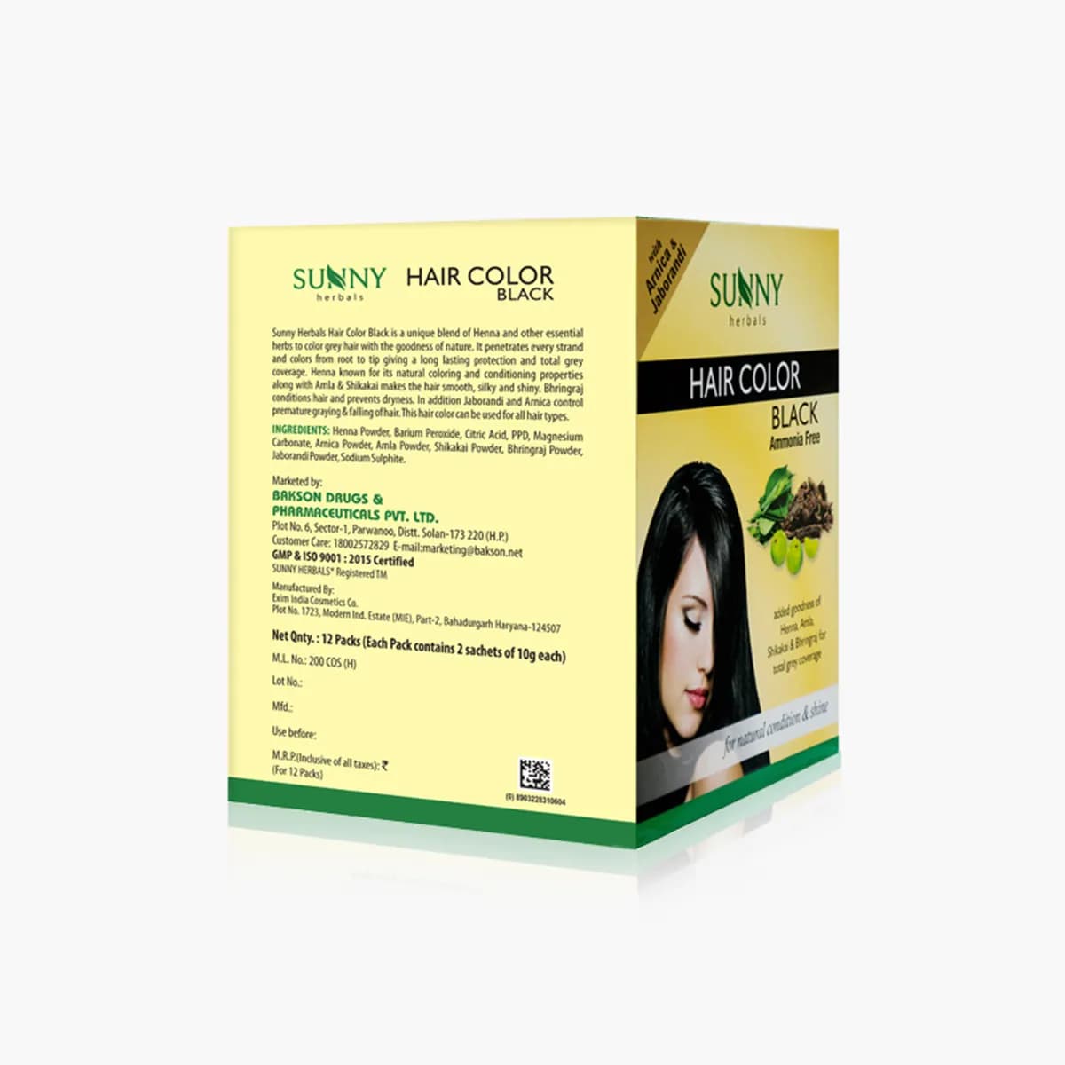 Sunny Hair Color Black With Hair Reviver 3
