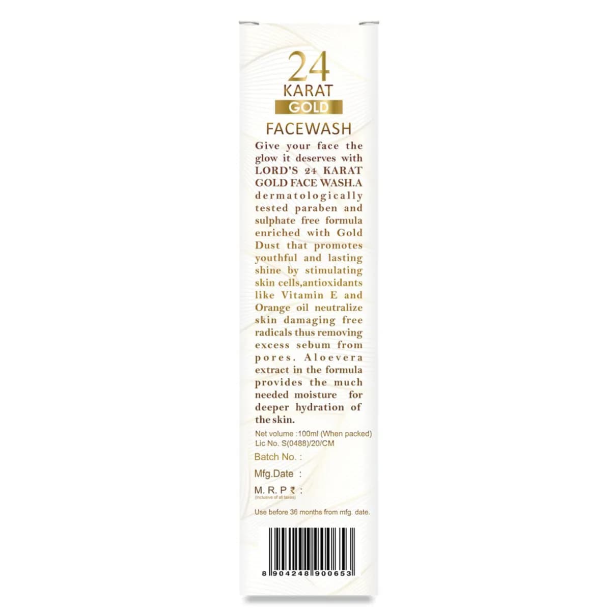 Lord'S 24 Karat Gold Face Wash 2