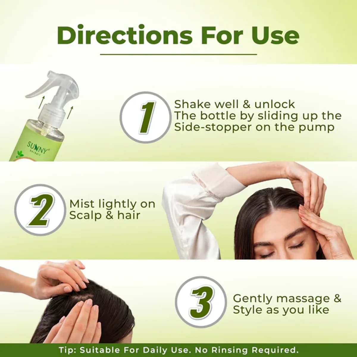 Sunny Herbals Rosemary + Methi Water Hair Spray 4