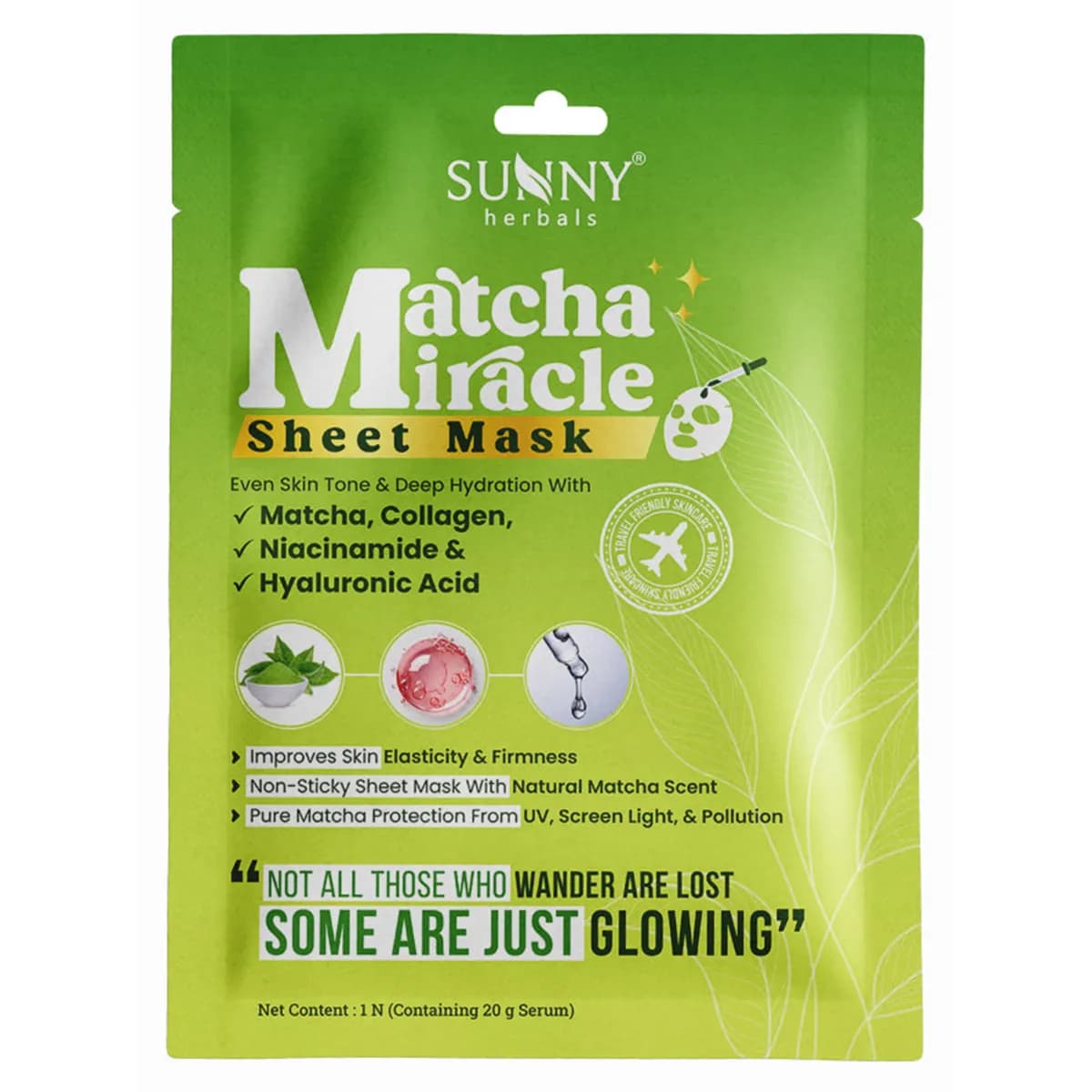 Sunny Matcha Miracle Sheet Mask 1