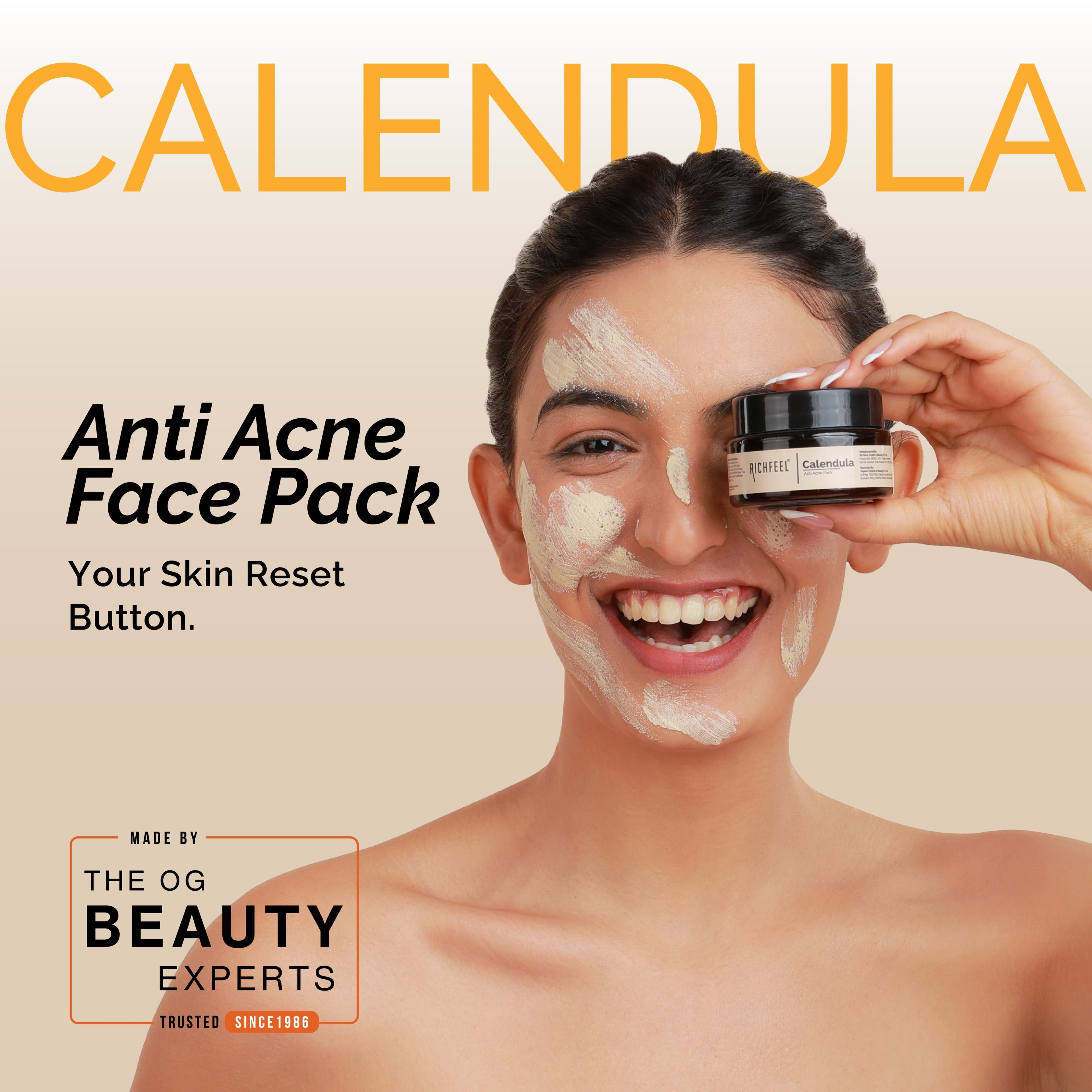 Richfeel Calendula Anti Acne Pack 50 g 3