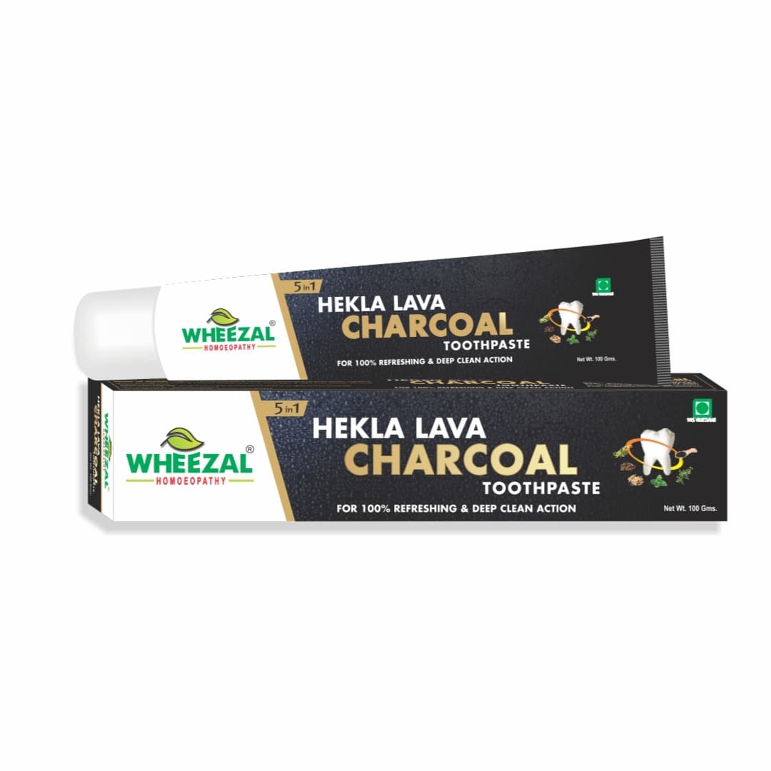 Wheezal Hekla Lava Charcoal Toothpaste (100g) 2