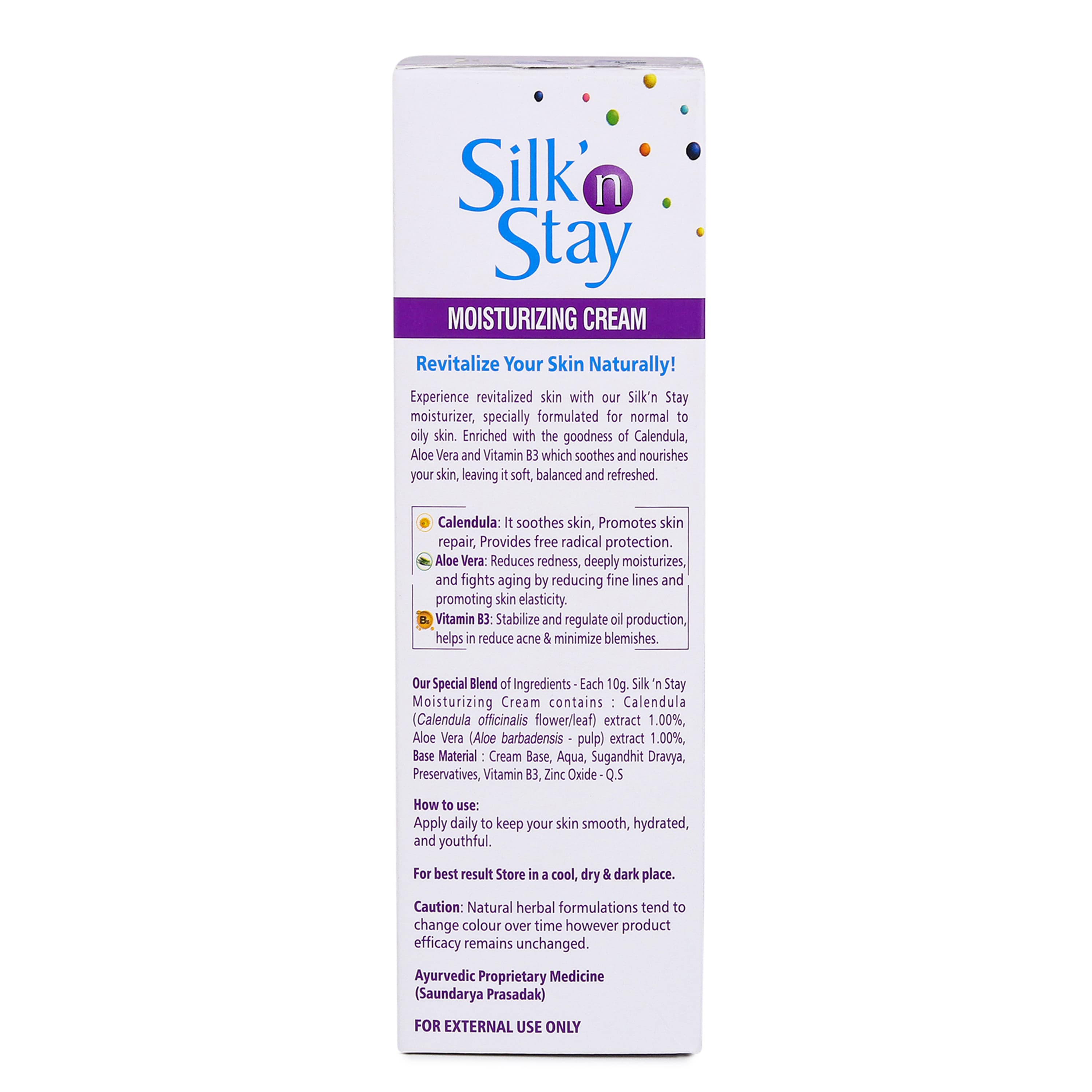 Silk n Stay Moisturizing Cream (Normal/Oily Skin) 3