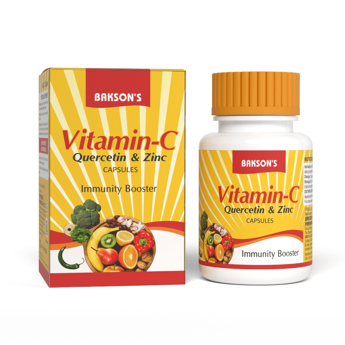 VITAMIN C, QUERCETIN & ZINC 30 CAPSULES