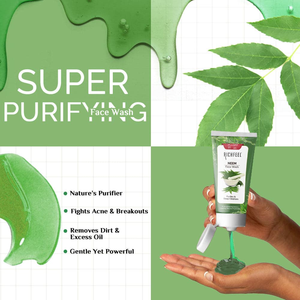 Richfeel Neem Face Wash 100g 5