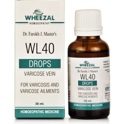 Wheezal Wl 40 Varicose Veins Drops 30ML
