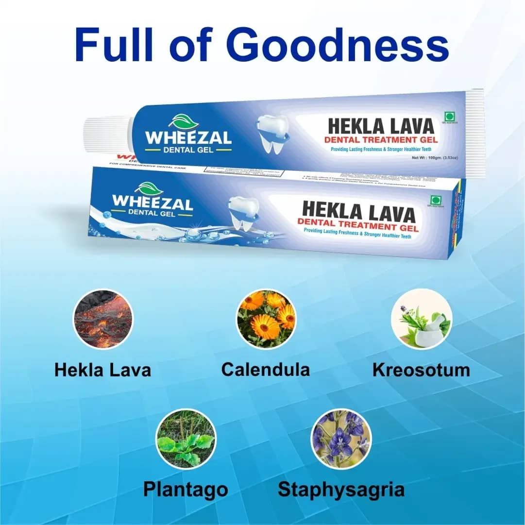 Wheezal Hekla Lava Dental Gel (100g) 4