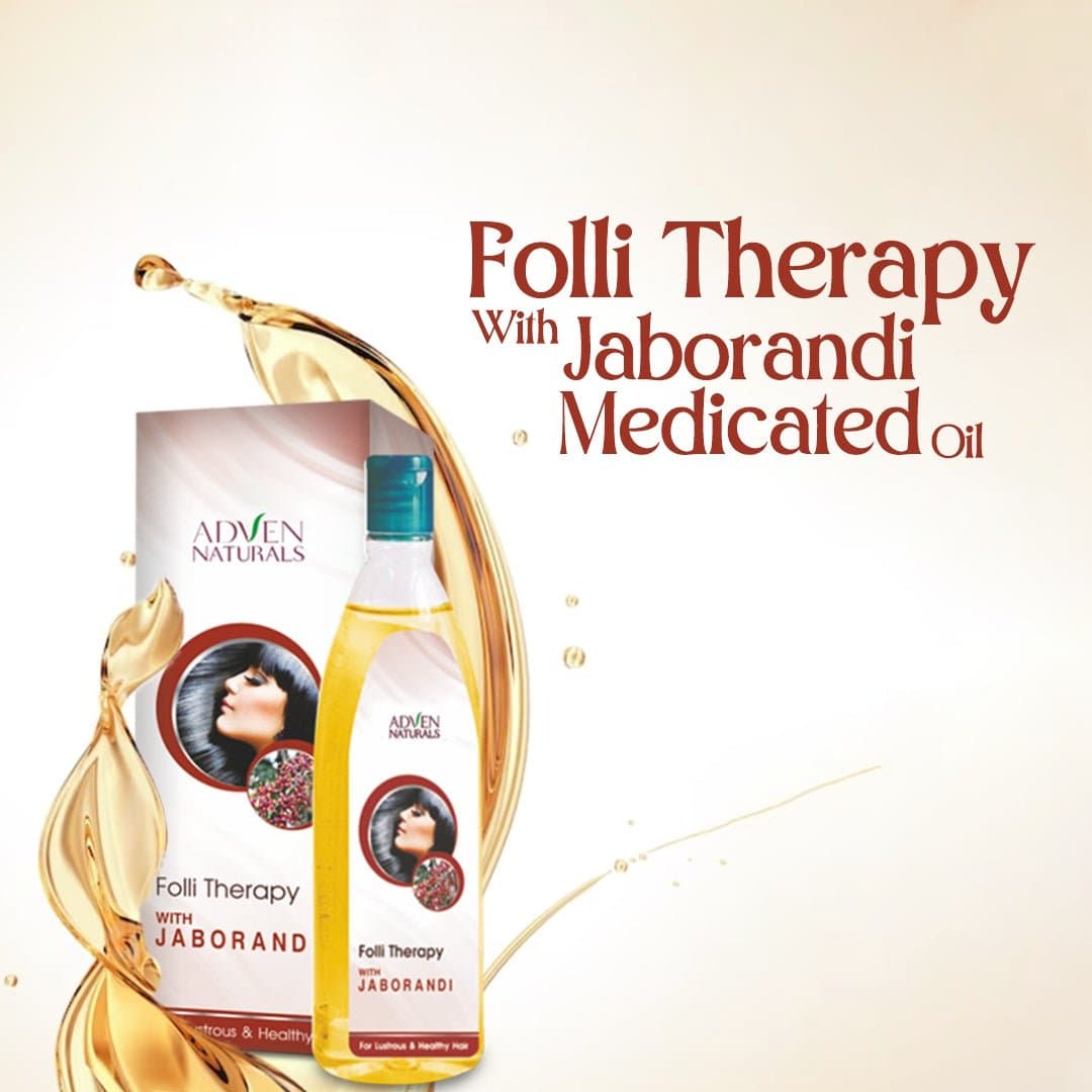 FOLLI THERAPY WITH JABORANDI MEDICATED OIL 4