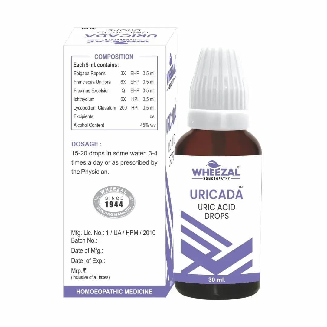 URICADA ,URIC ACID DROPS 30 ml 4