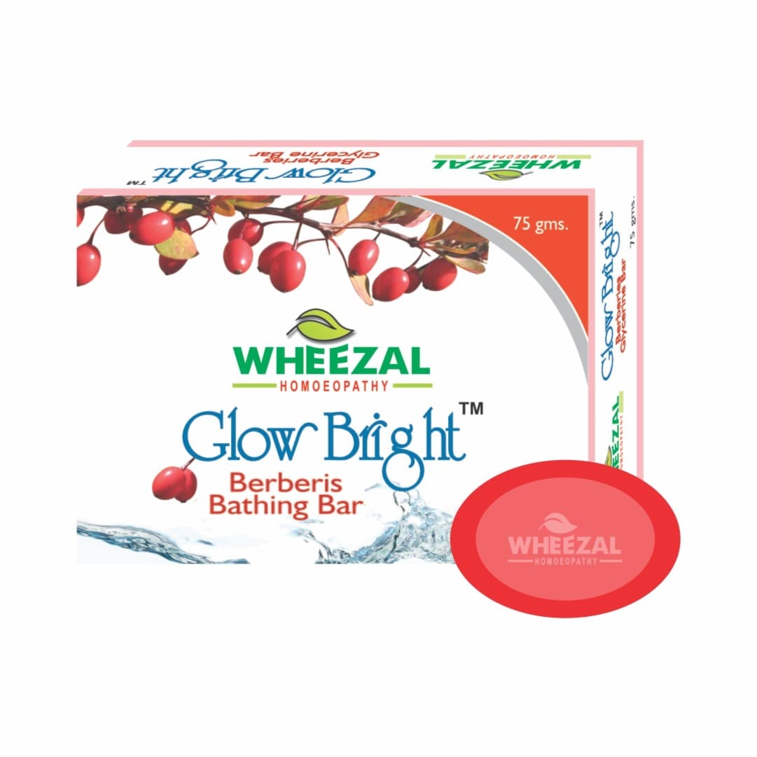 Wheezal Glow Bright Berberis bathing Bar 75 gm 2