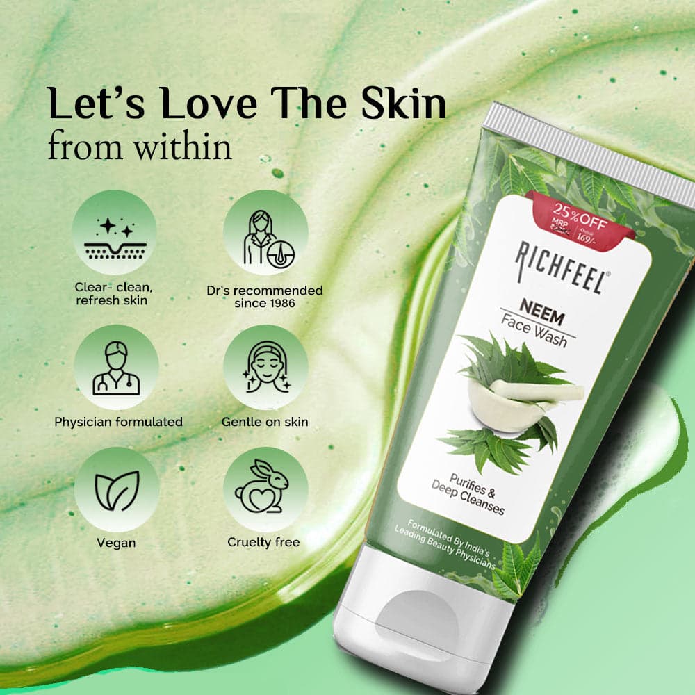 Richfeel Neem Face Wash 100g 4