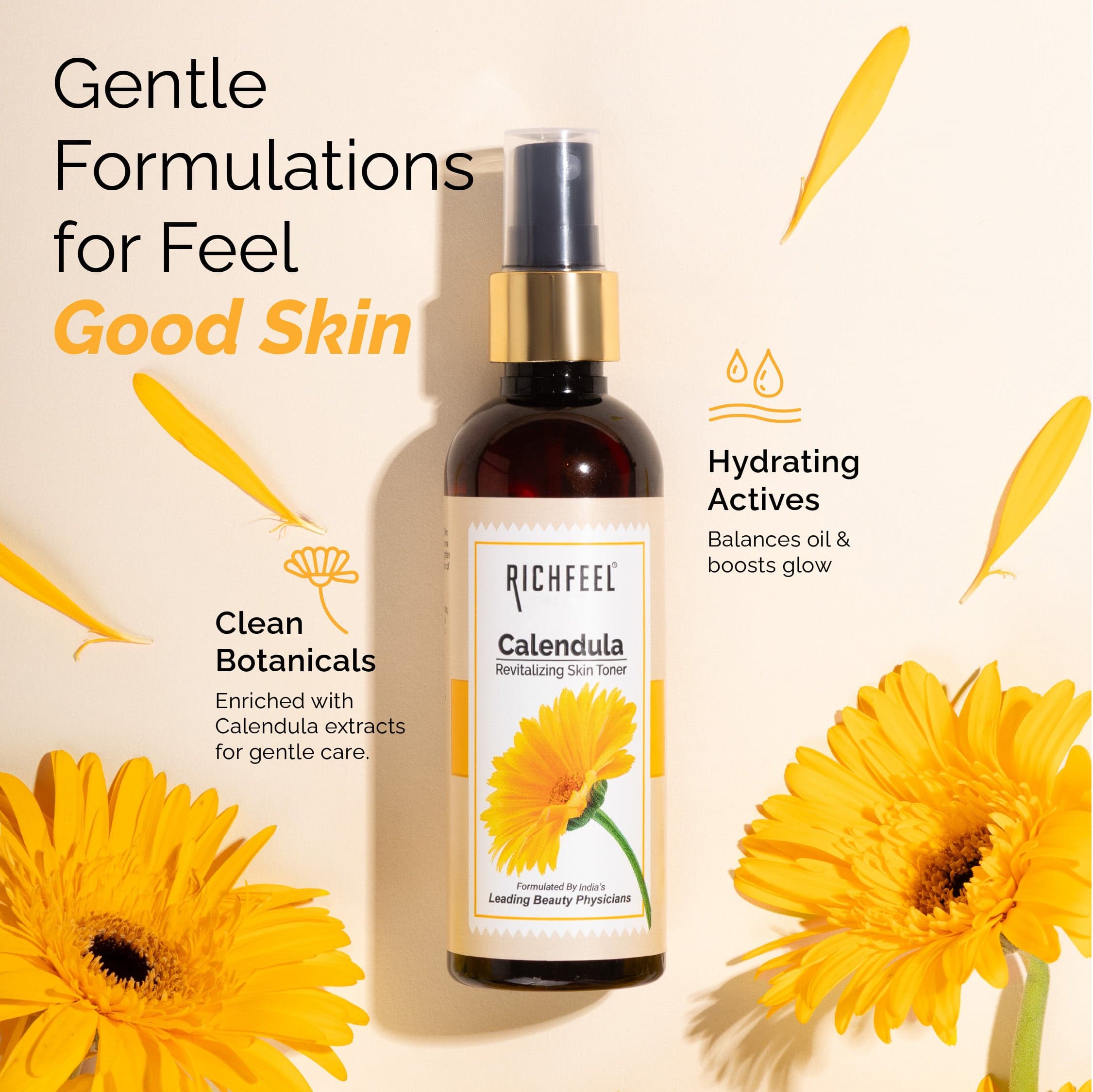 Richfeel Calendula Revitalizing Skin Toner 80 ml 5