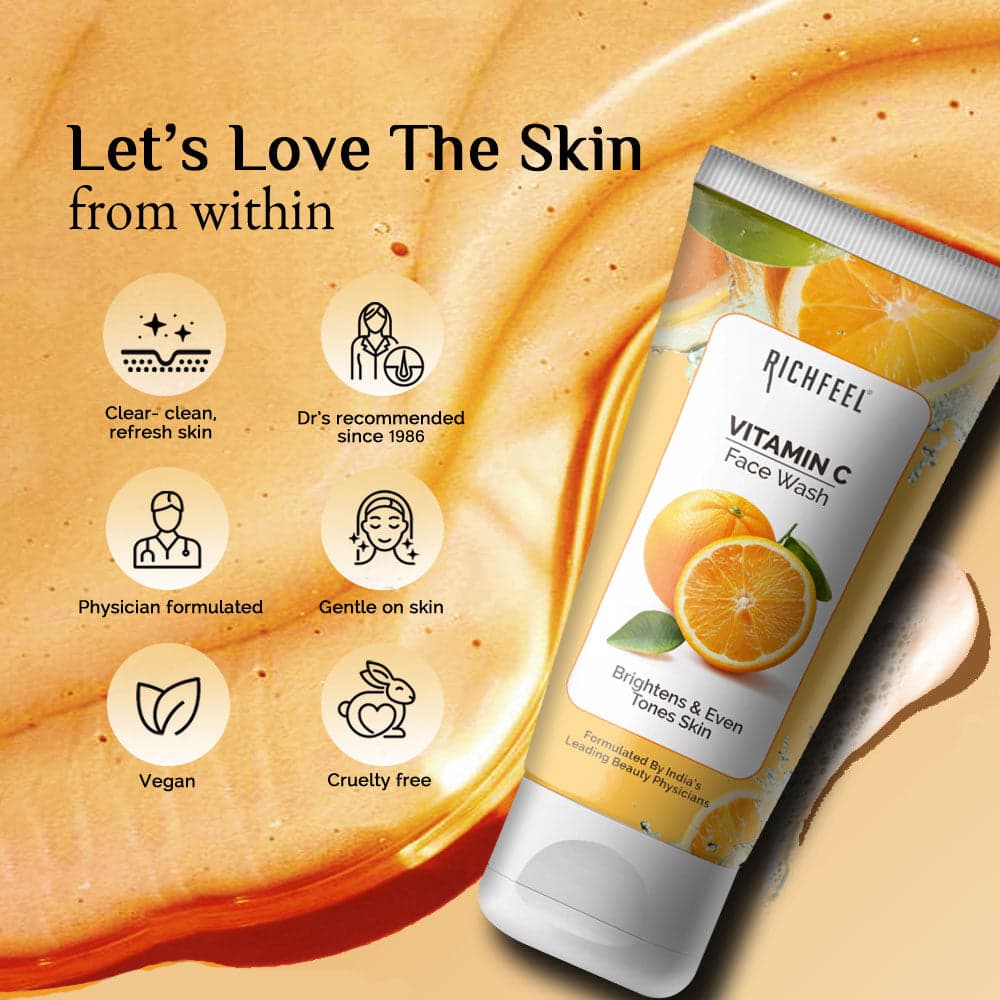 Richfeel Vitamin C Face Wash 100 Gms 4