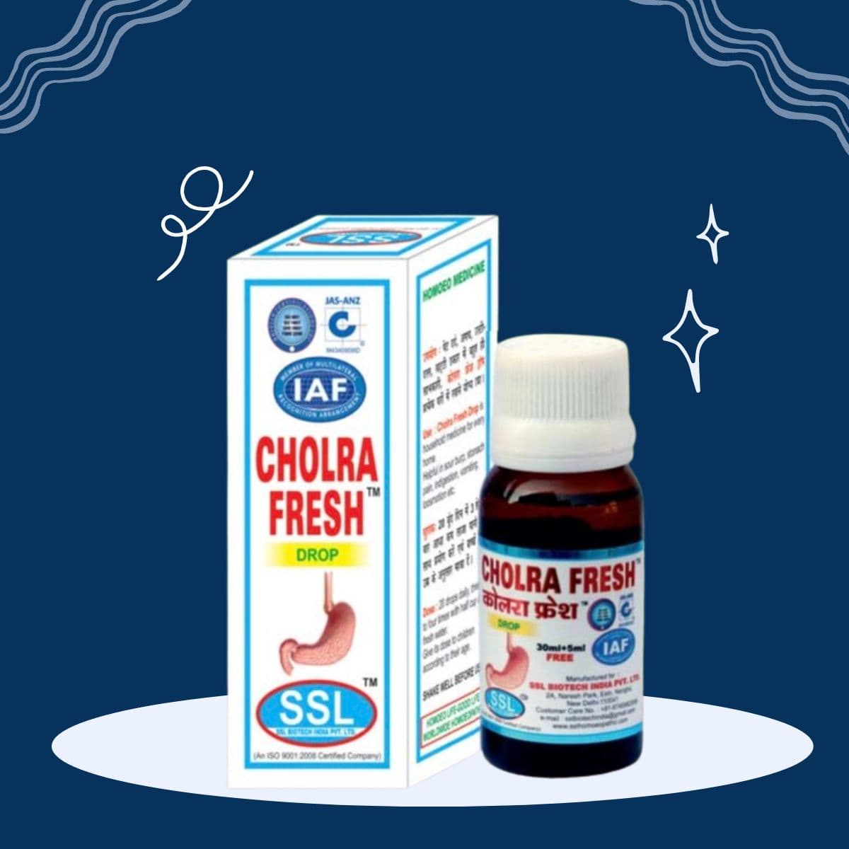 CHOLRA FRESH DROPS 35ML SSL BIOTECH