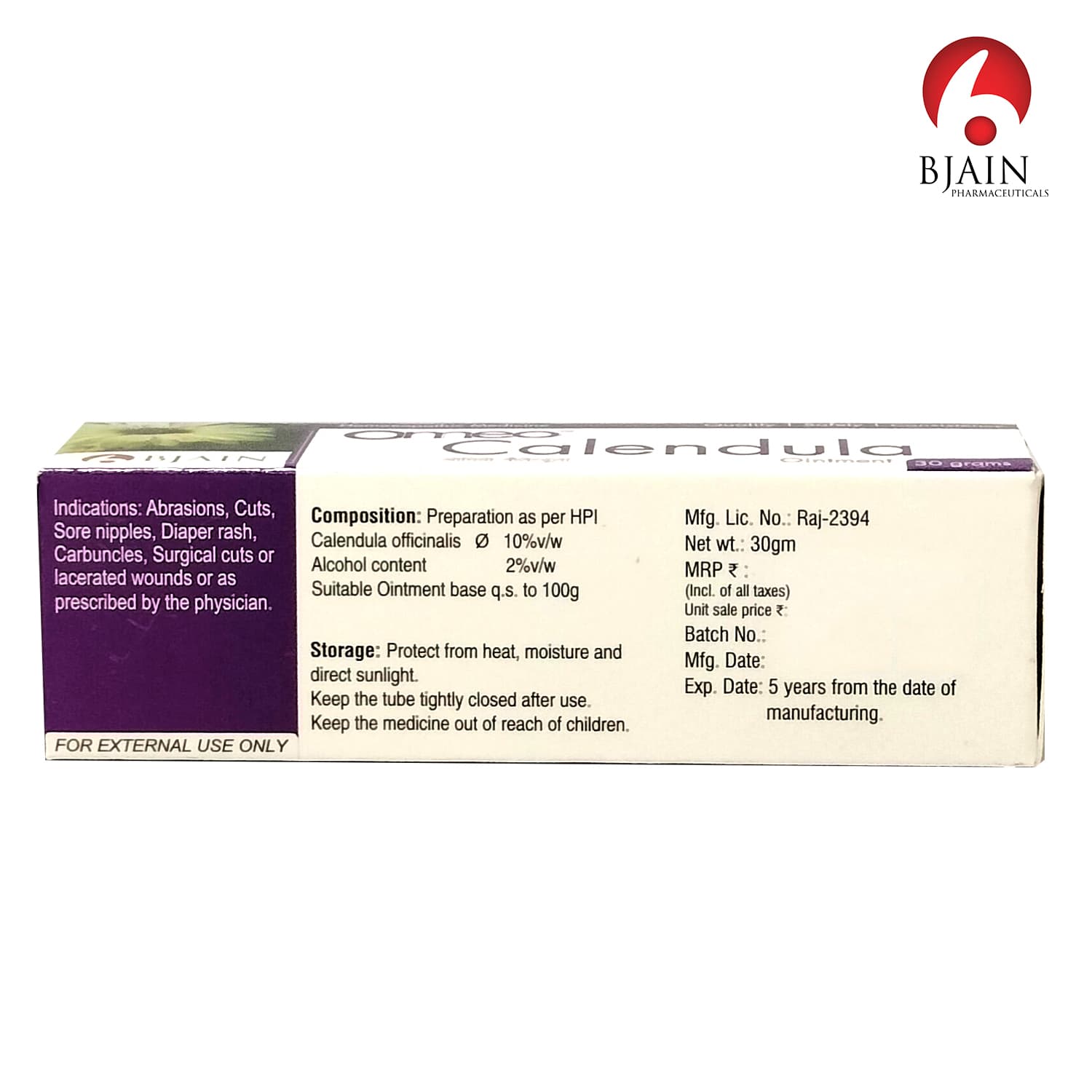 BJain Omeo Calendula Ointment 2