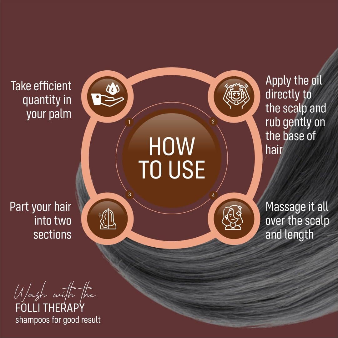 FOLLI THERAPY WITH JABORANDI MEDICATED OIL 3