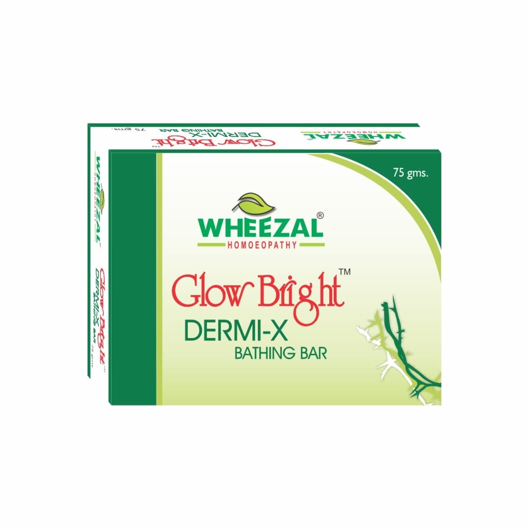 Wheezal Glow Dermi X Medicated bathing Bar 75 gm 2