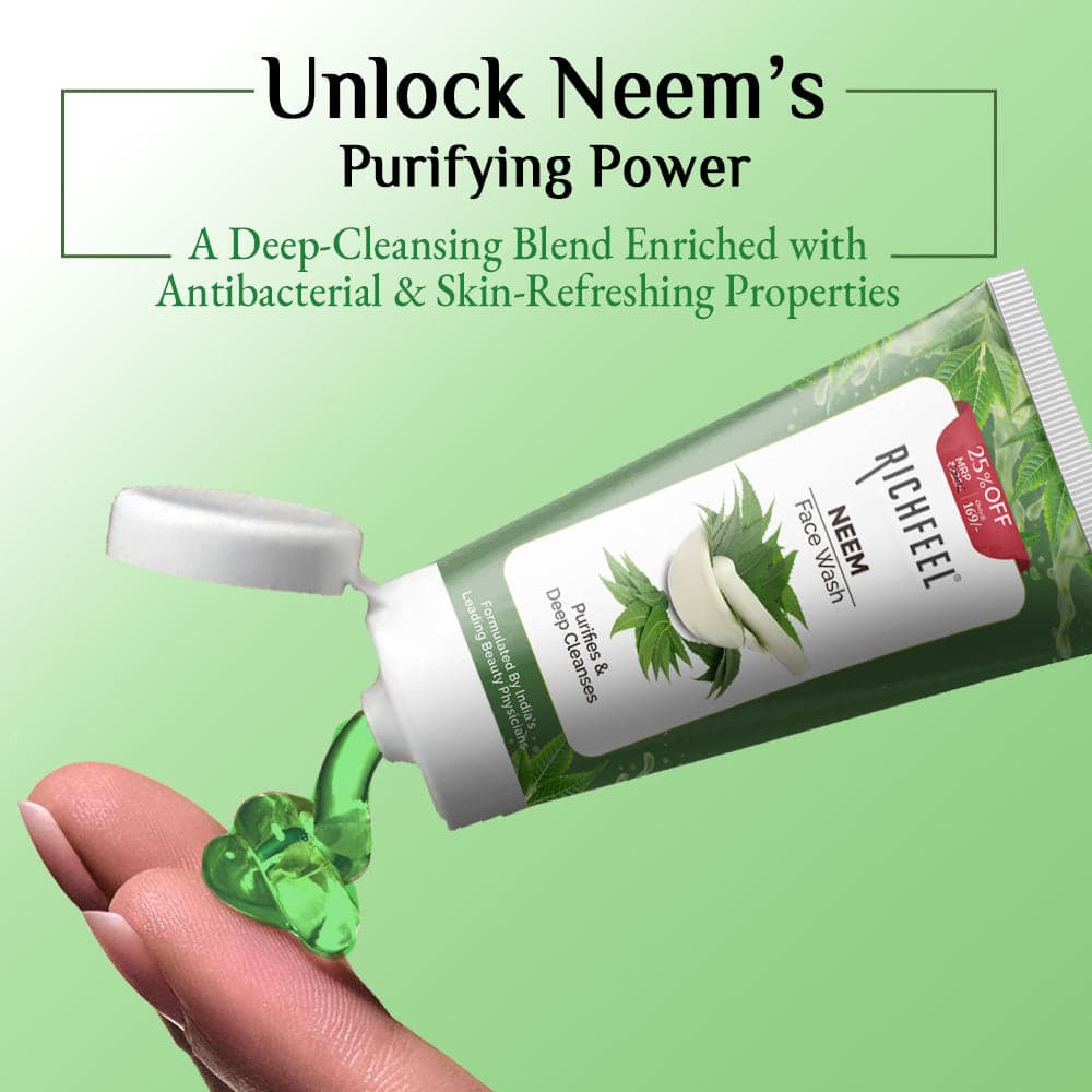 Richfeel Neem Face Wash 100g 3