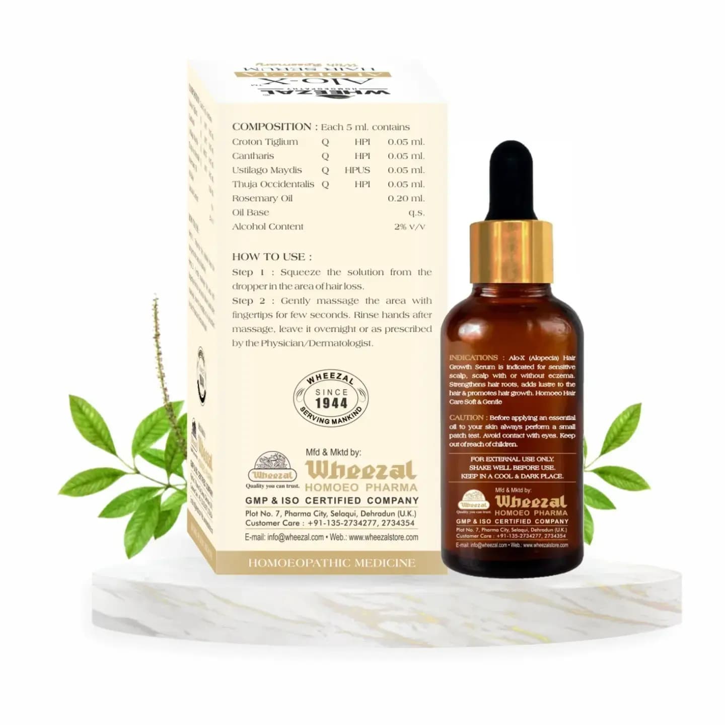 ALO X (ALOPECIA ) Hair Growth Serum Enriched with Rosemary Oil 4
