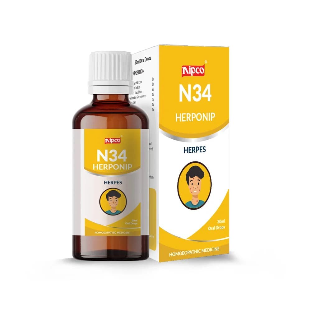 N34 (Herponip) Herpes Drops