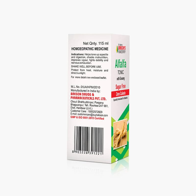 ALFALFA TONIC WITH GINSENG ( SUGAR FREE) 3