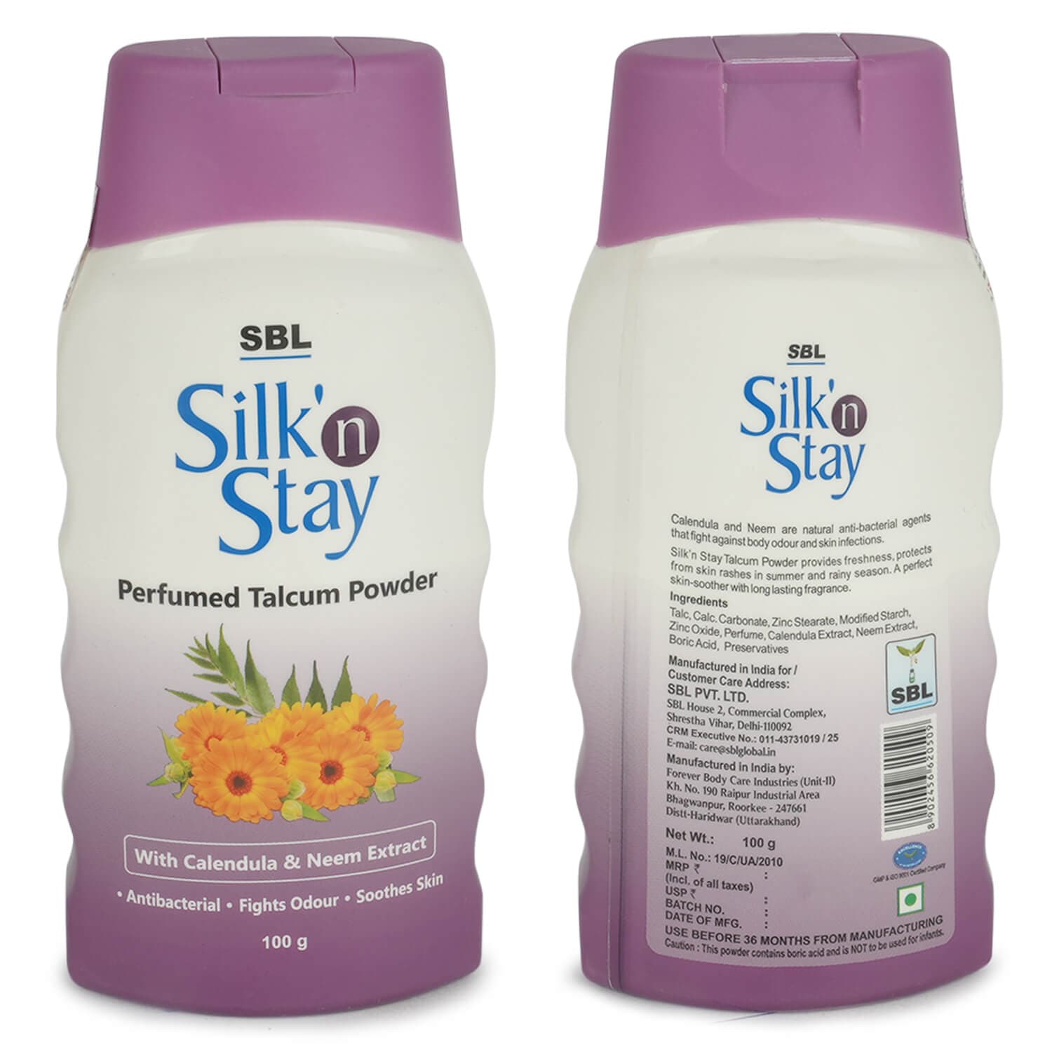 Silk N Stay Talcum Powder
