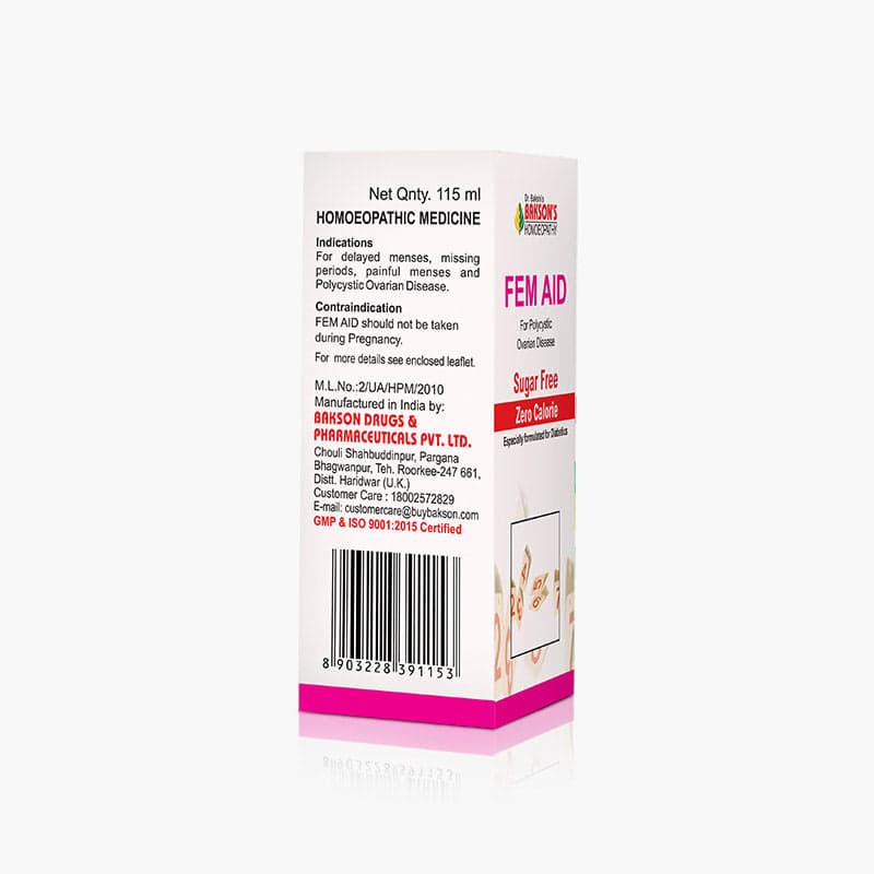 FEM AID SUGAR FREE 115 ML 4