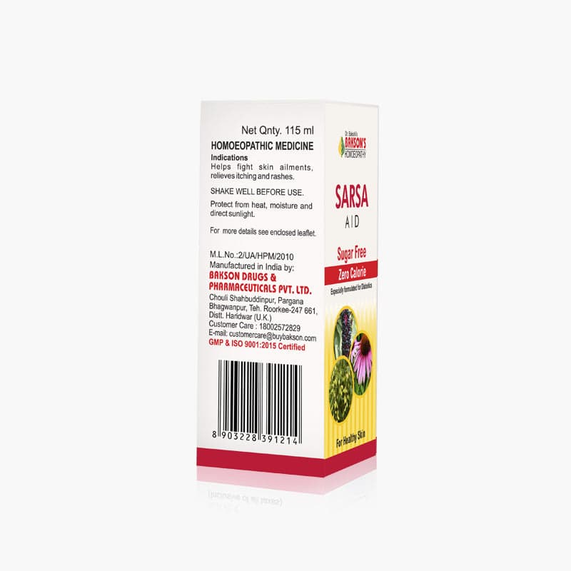 SARSA AID (SUGAR FREE) 115 ML 3