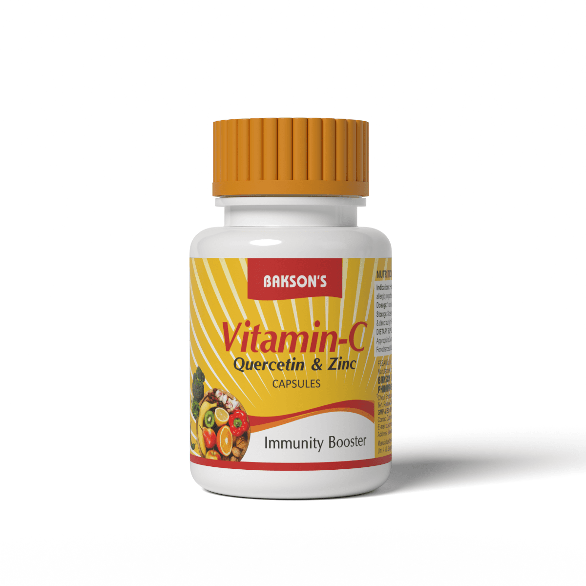 VITAMIN C, QUERCETIN & ZINC 30 CAPSULES 6
