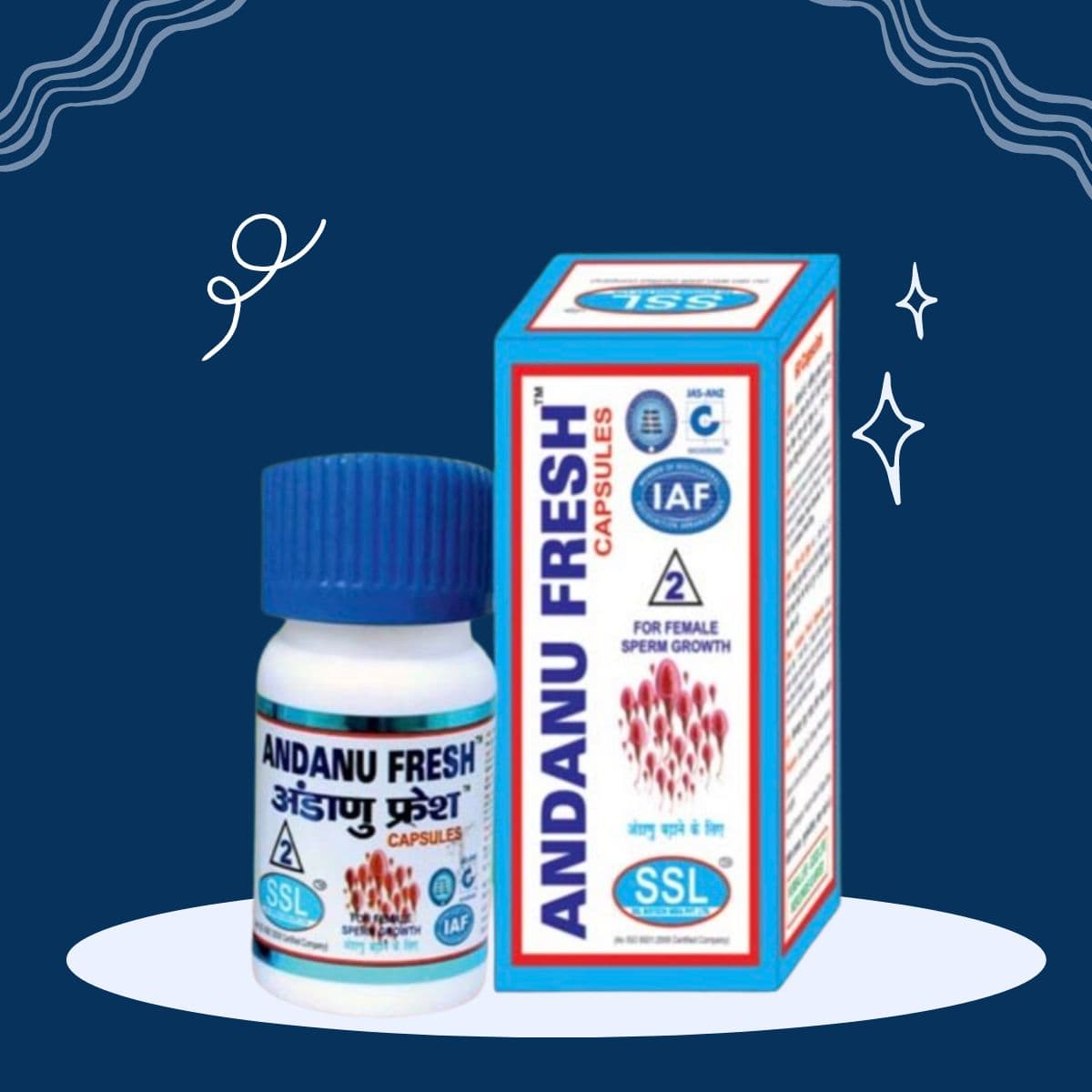 ANDANU FRESH 60 CAPSULES 2 SSL BIOTECH