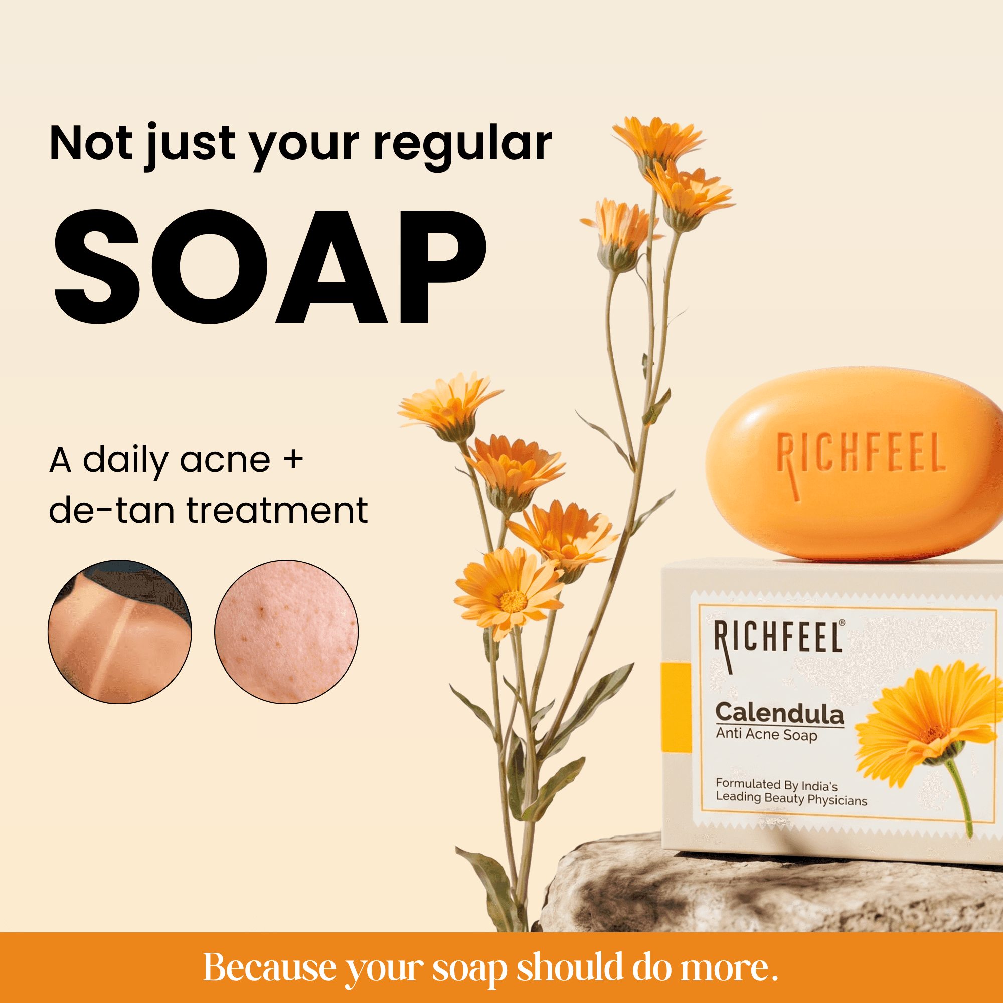 Richfeel Calendula Anti Acne Soap 75 g 2