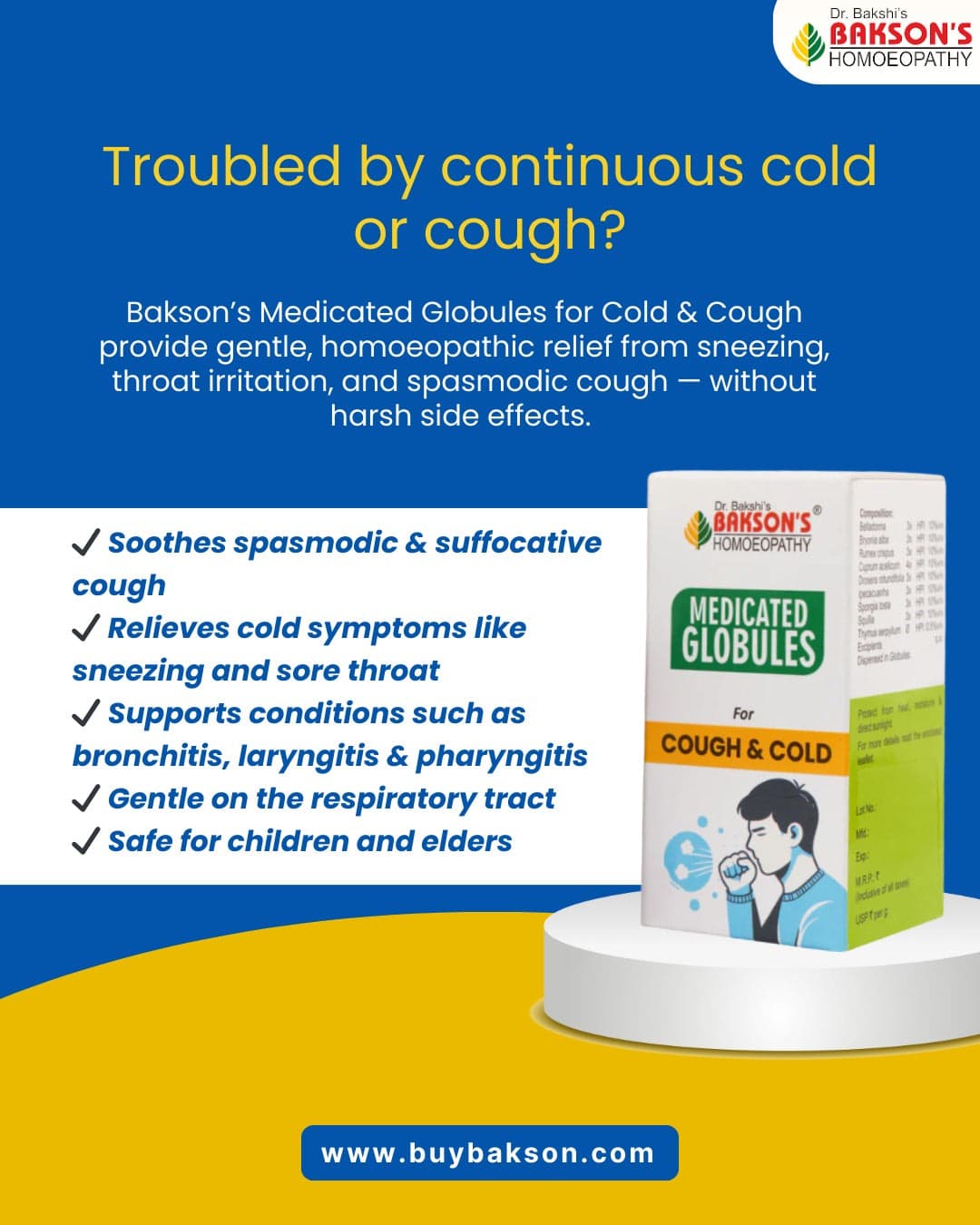 MEDICATED GLOBULES FOR COUGH AND COLD 20 GM 2