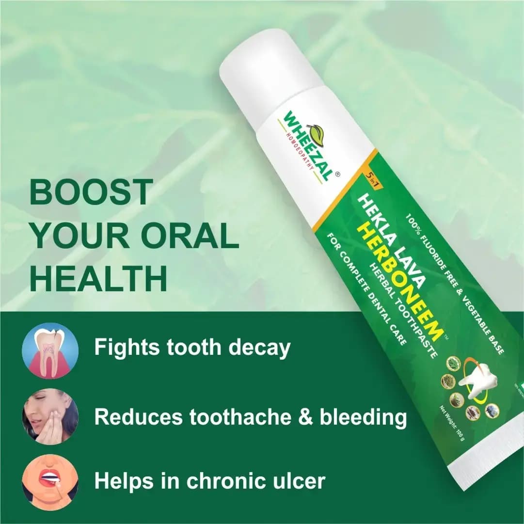 WHEEZAL HEKLA LAVA HERBONEEM HERBAL TOOTHPASTE 100 GM 3