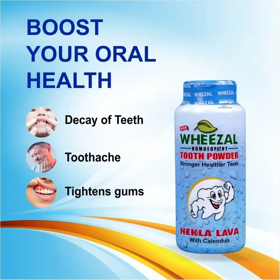 Wheezal Hekla Lava Tooth Powder 3