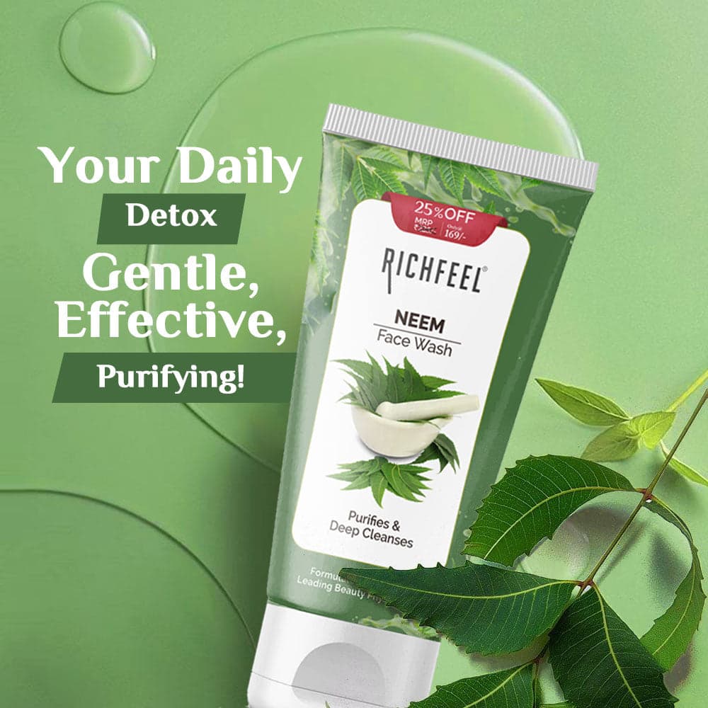 Richfeel Neem Face Wash 100g 6