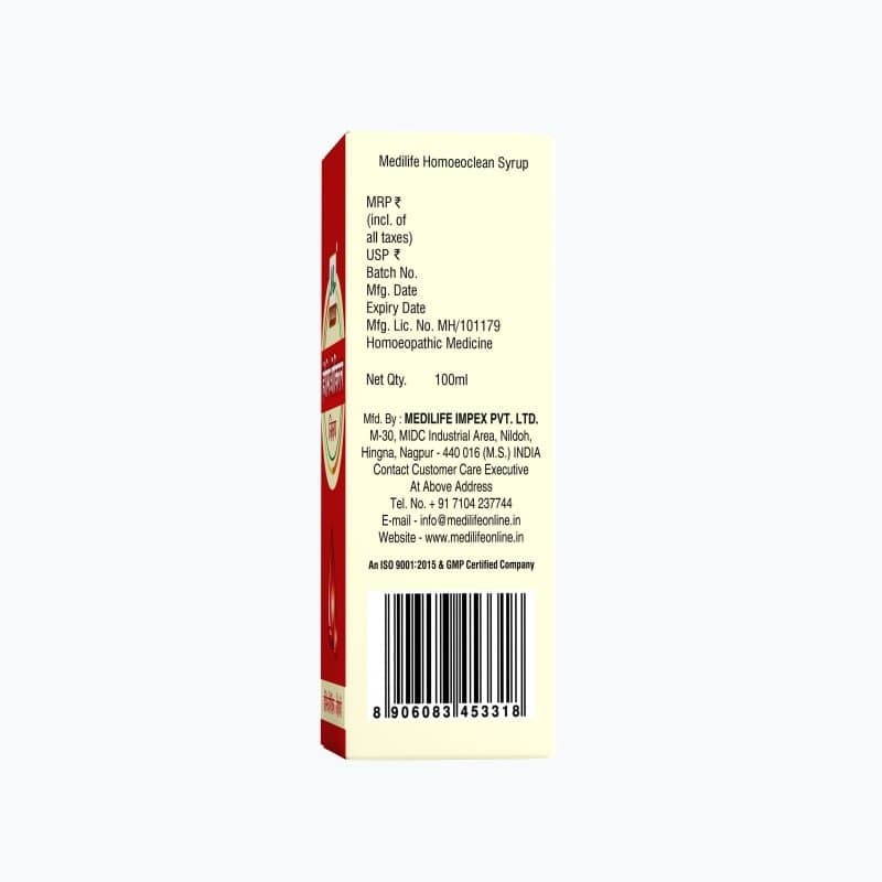 Medilife Homoeoclean Syrup 4