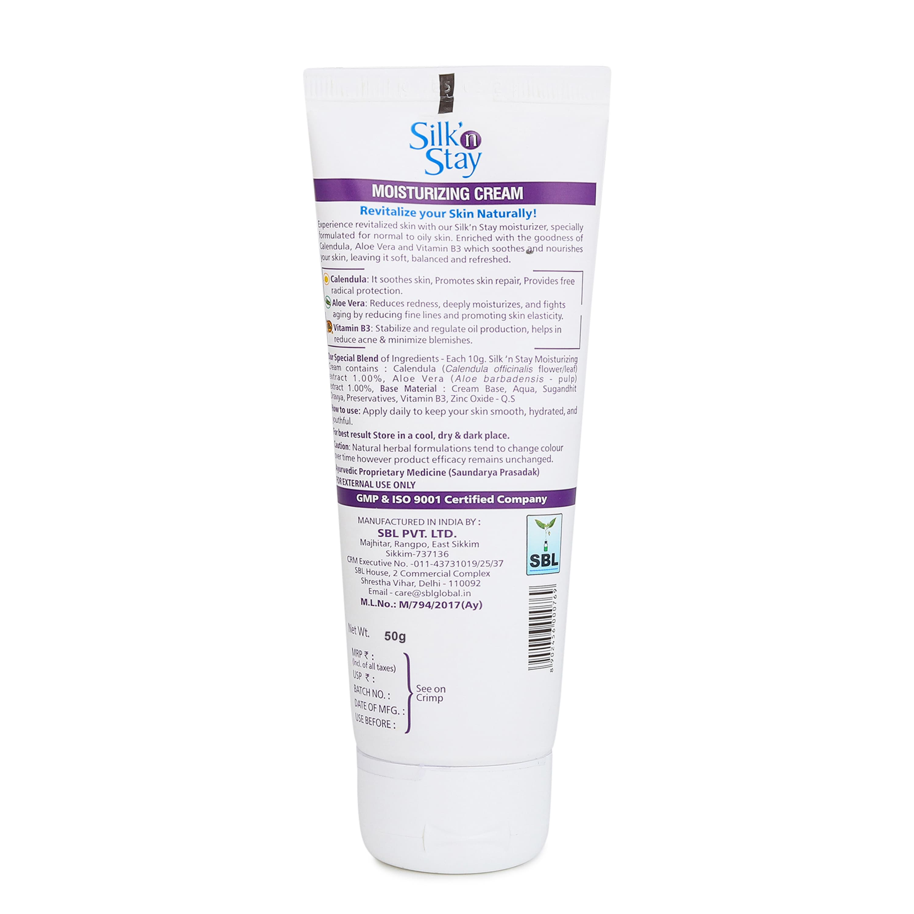 Silk n Stay Moisturizing Cream (Normal/Oily Skin) 5