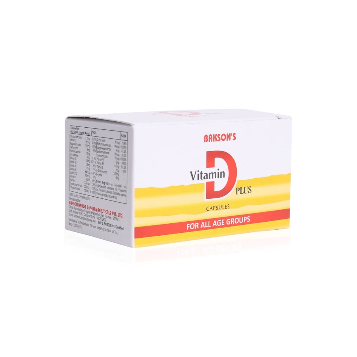 BAKSON VITAMIN D PLUS 50 CAPSULES 3
