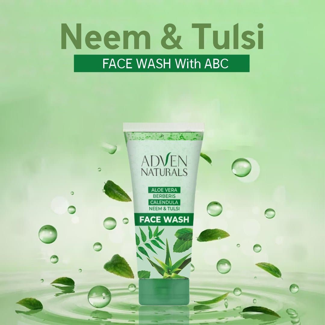 FACE WASH WITH ABC (ALOE VERA, BERBERIS, CALENDULA + NEEM & TULSI) 3