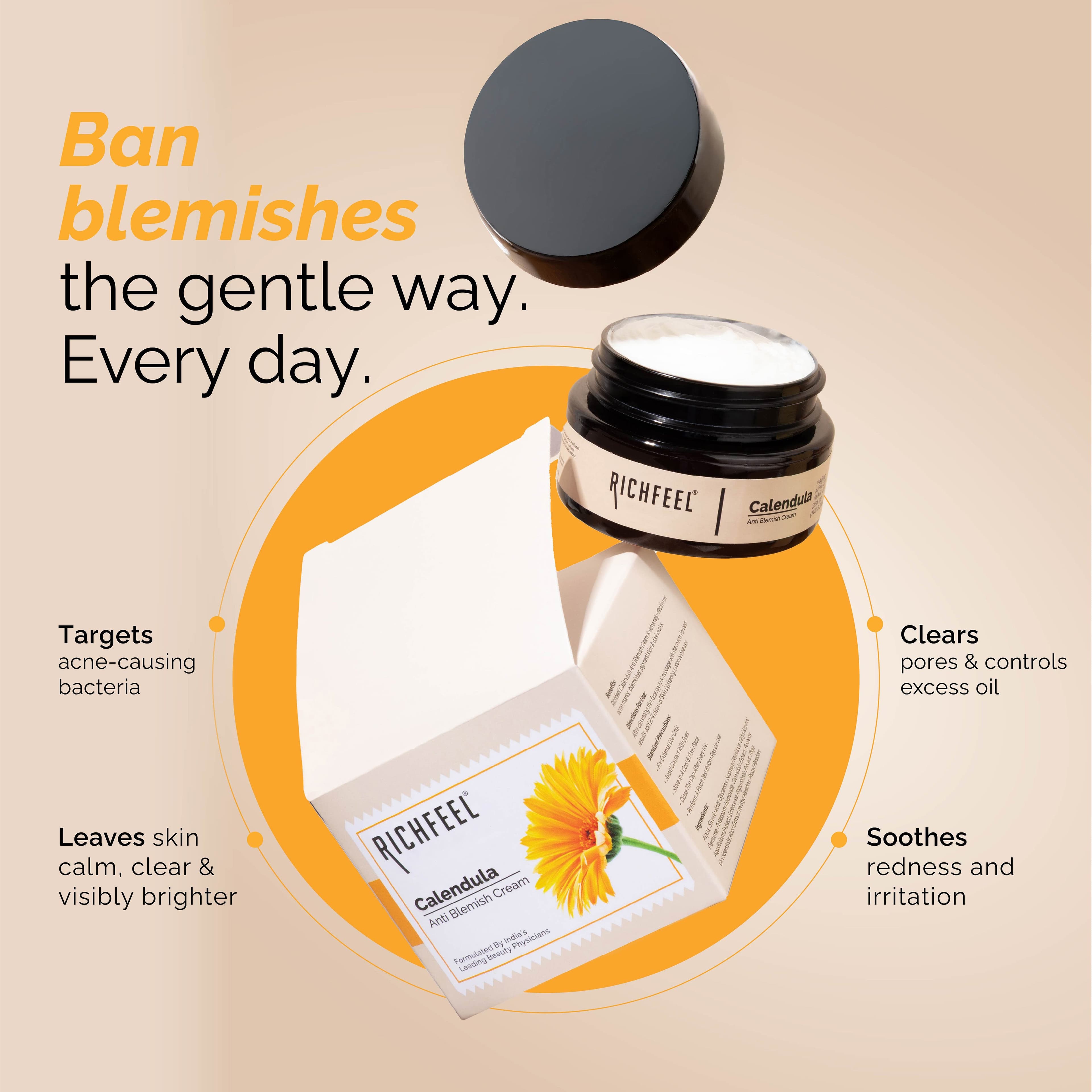 Richfeel Calendula Anti Blemish Cream 50 g 5
