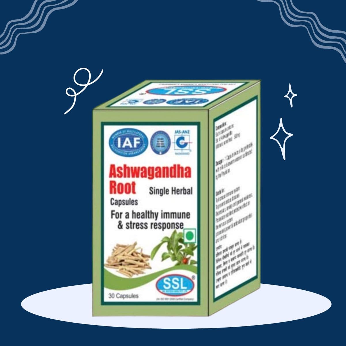 ASHWAGANDHA ROOT CAPSULES (30 CAP)
