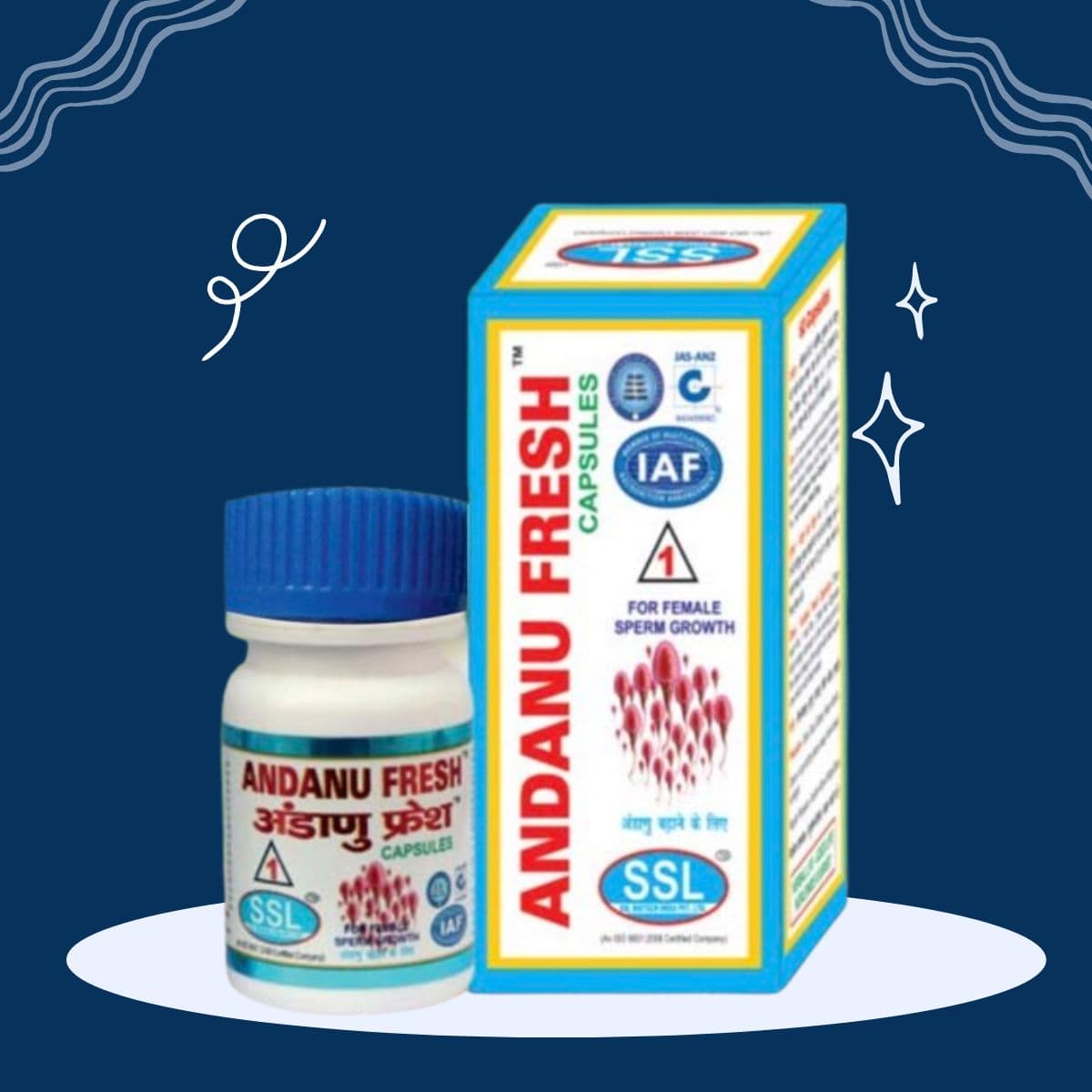 ANDANU FRESH 60 CAPSULES 1 SSL BIOTECH