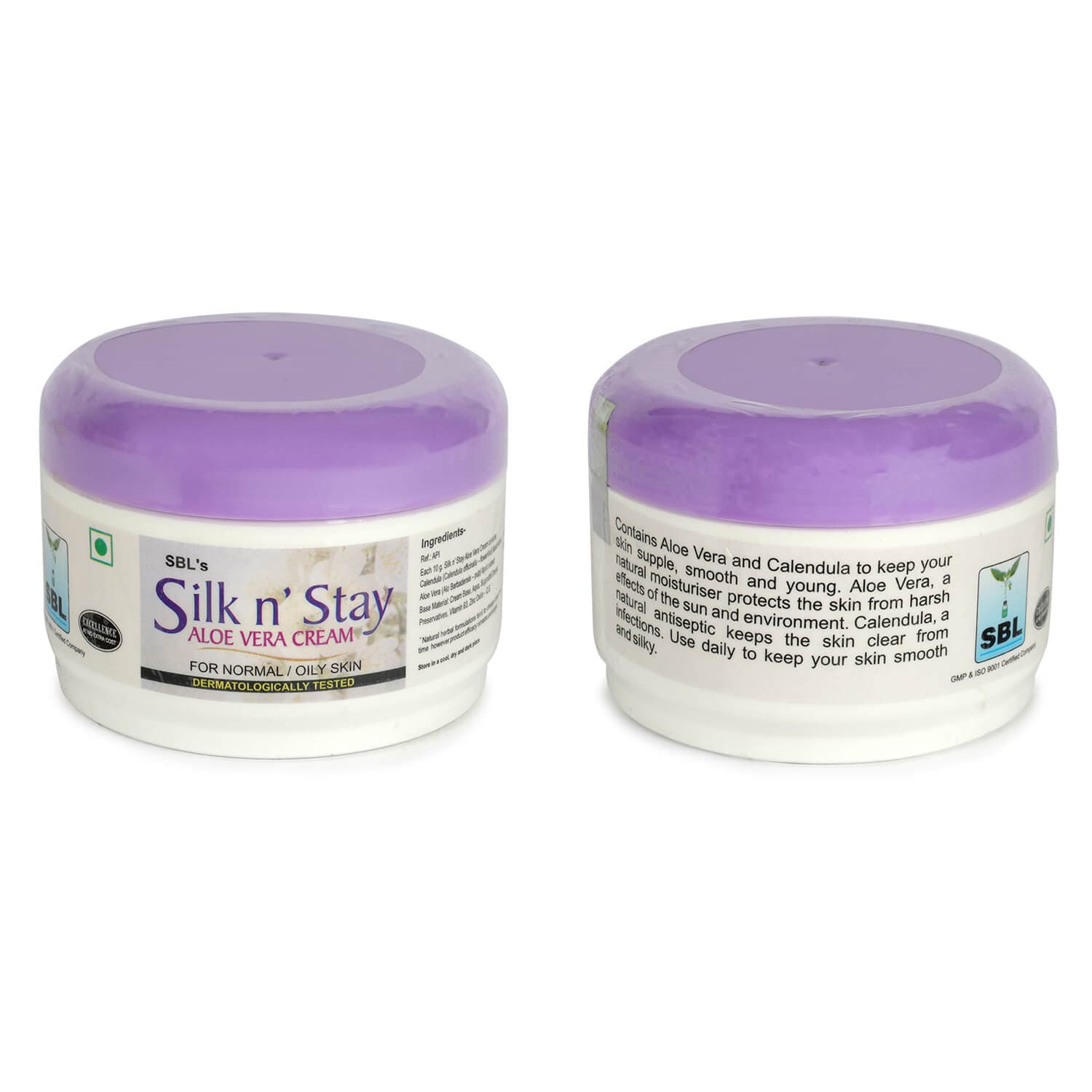 Silk n' Stay Aloevera Cream (For Normal and Oily Skin) Jar 2