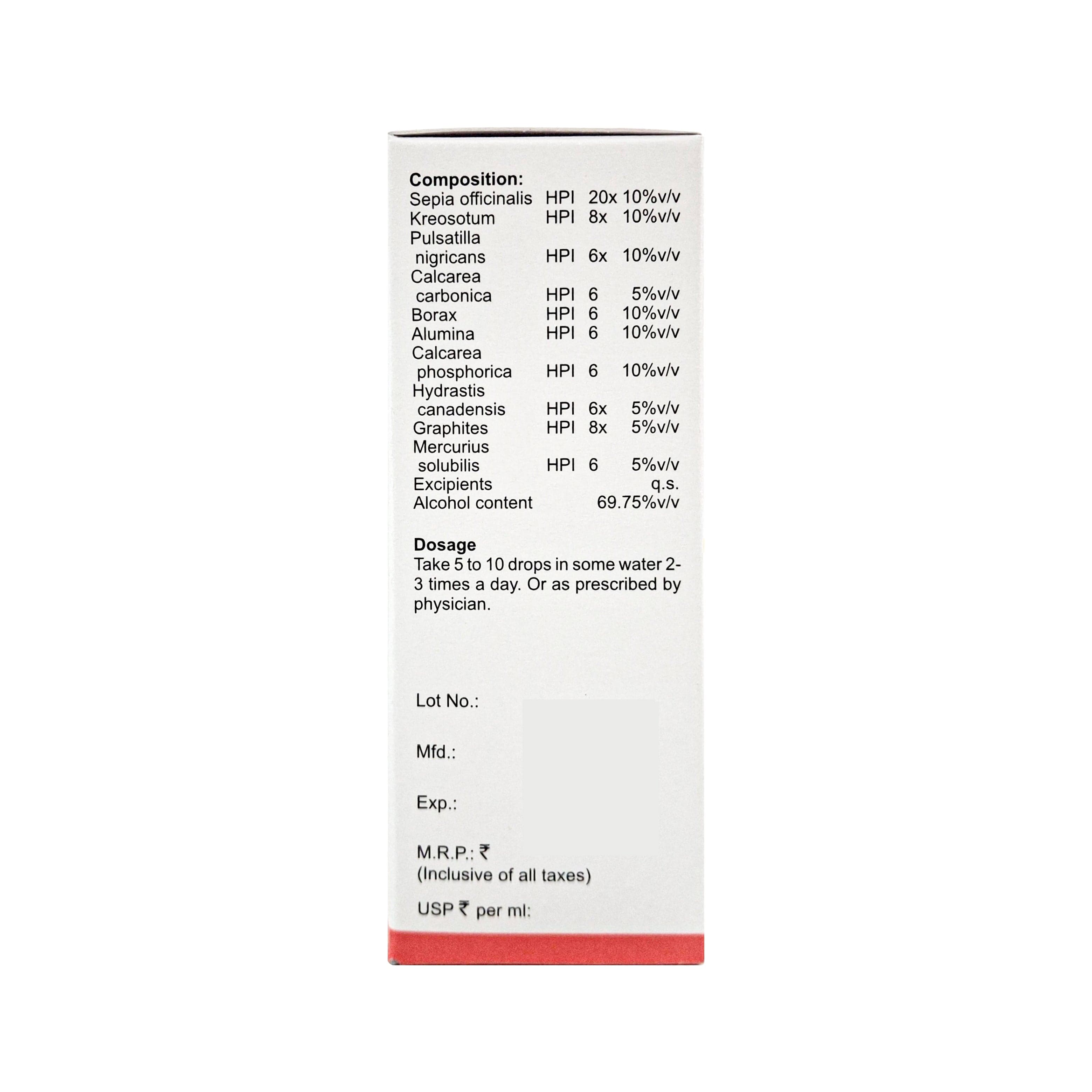LEUCORRHOEA AID DROPS 30 ML 3