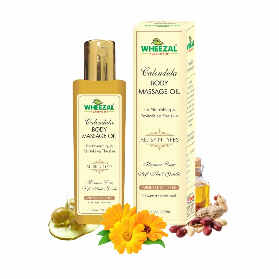 WHEEZAL CALENDULA BODY MASSAGE OIL 2