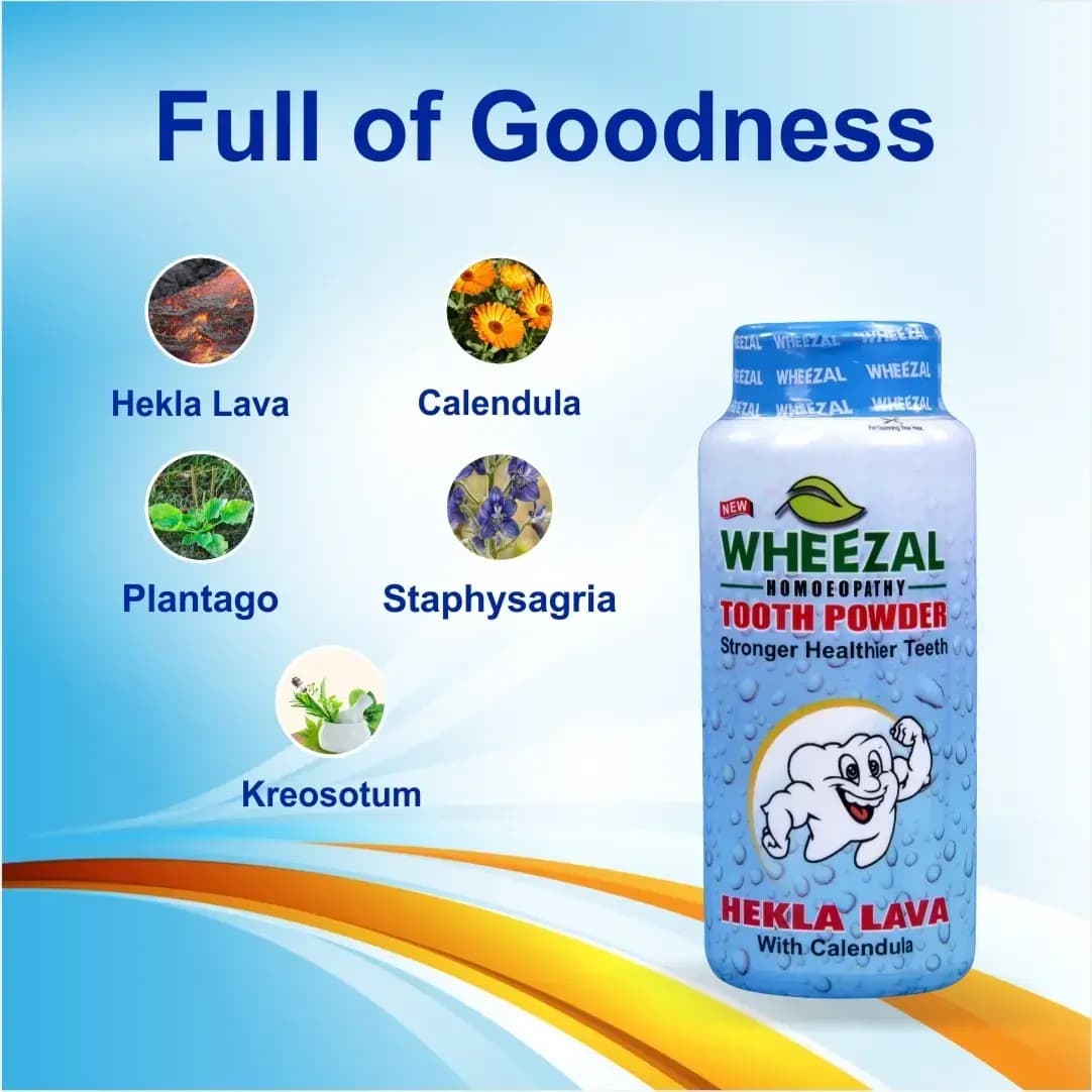 Wheezal Hekla Lava Tooth Powder 5