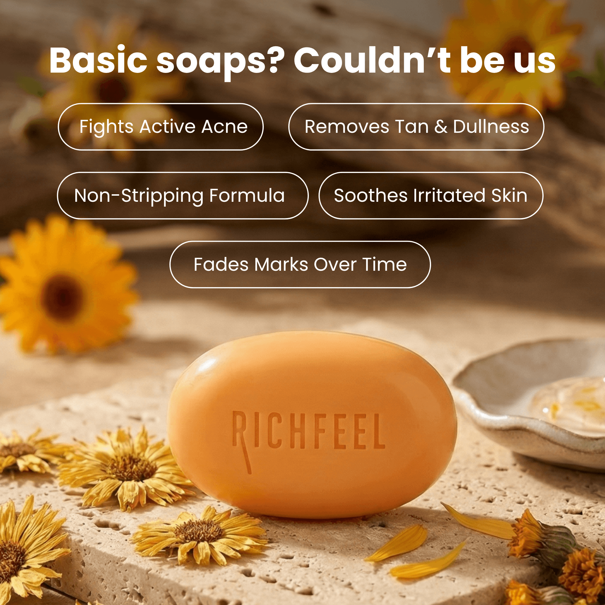 Richfeel Calendula Anti Acne Soap 75 g 3
