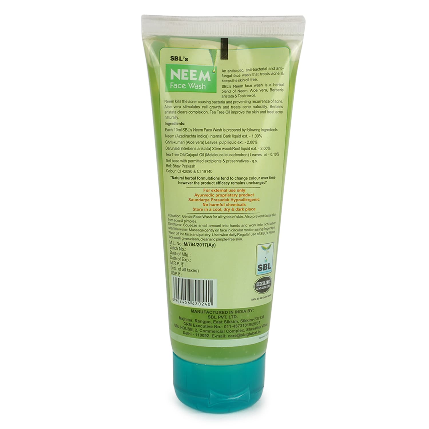 SBL Neem Face Wash 13
