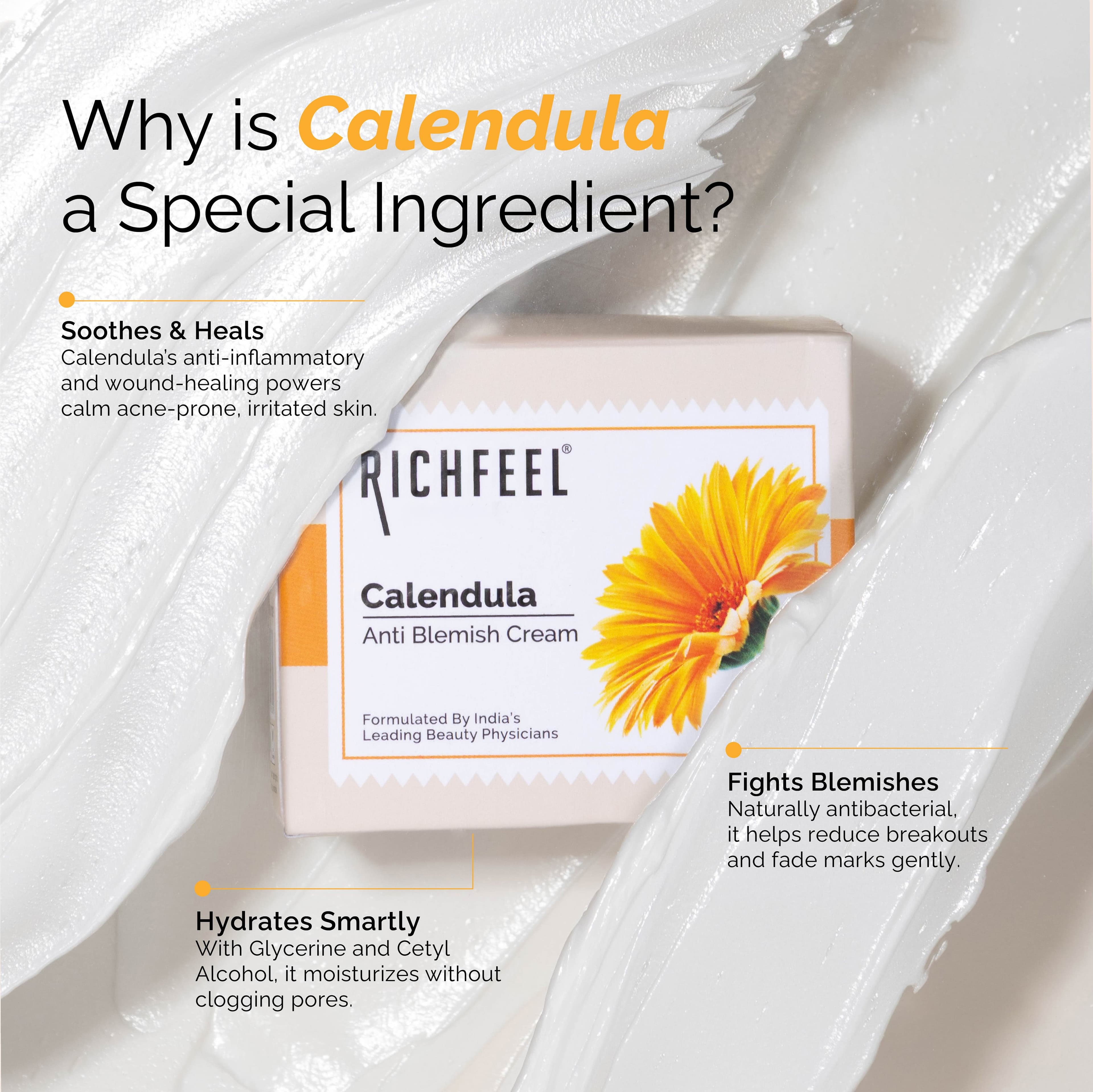Richfeel Calendula Anti Blemish Cream 50 g 4