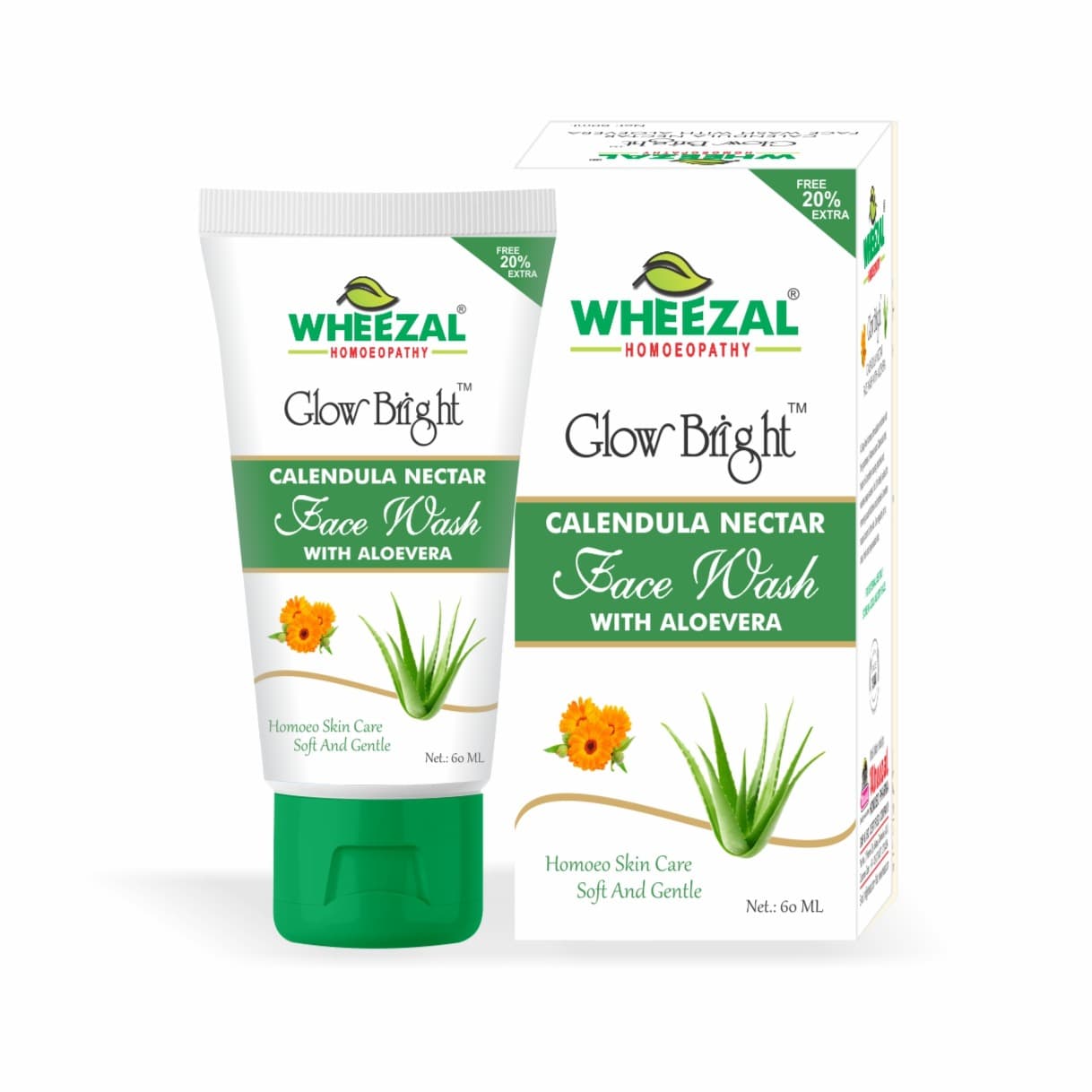CALENDULA NECTAR FACE WASH (WITH ALOEVERA)  60 ML 2